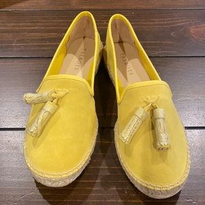NEW TALBOTS YELLOW TASSLE FLATS
